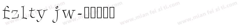 fzlty jw字体转换